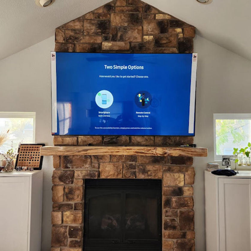 TV wall mount installation completed by handyman in Milwaukee Wisconsin