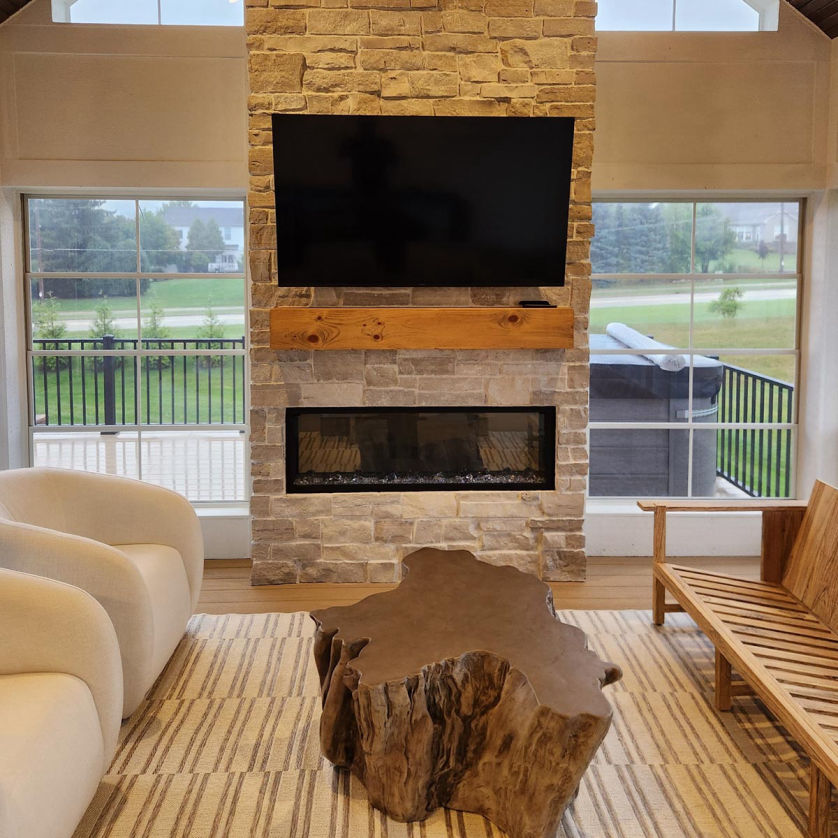 Professional TV wall mount installation in Milwaukee Wisconsin living room
